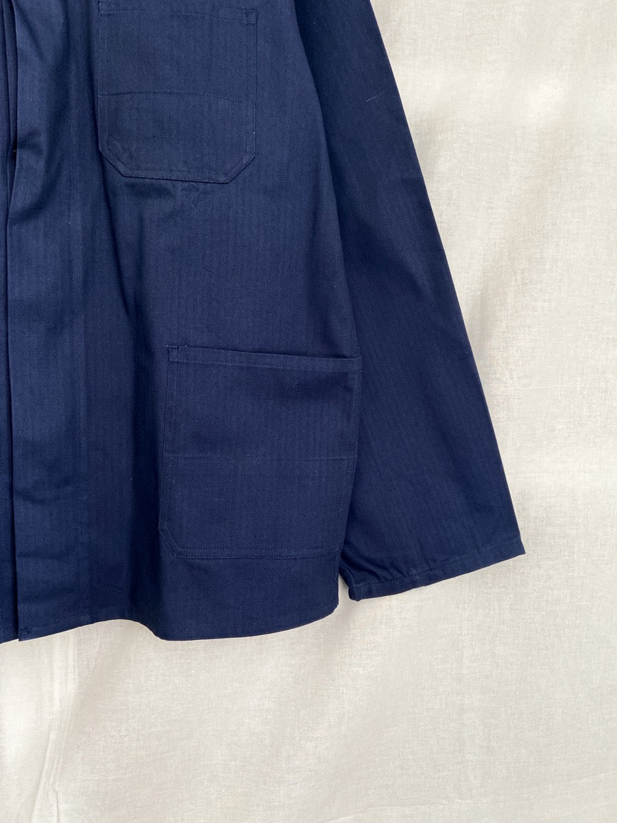 1970s Blue German Work Jacket, Deadstock and HBT, Size L & XL