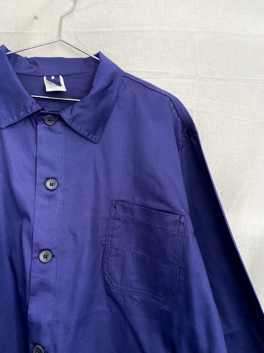 1970s Blue German Work Jacket, Deadstock, Size XL