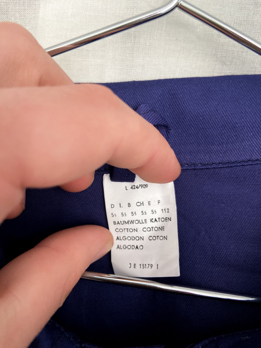 1970s Blue German Work Jacket, Deadstock, Size XL