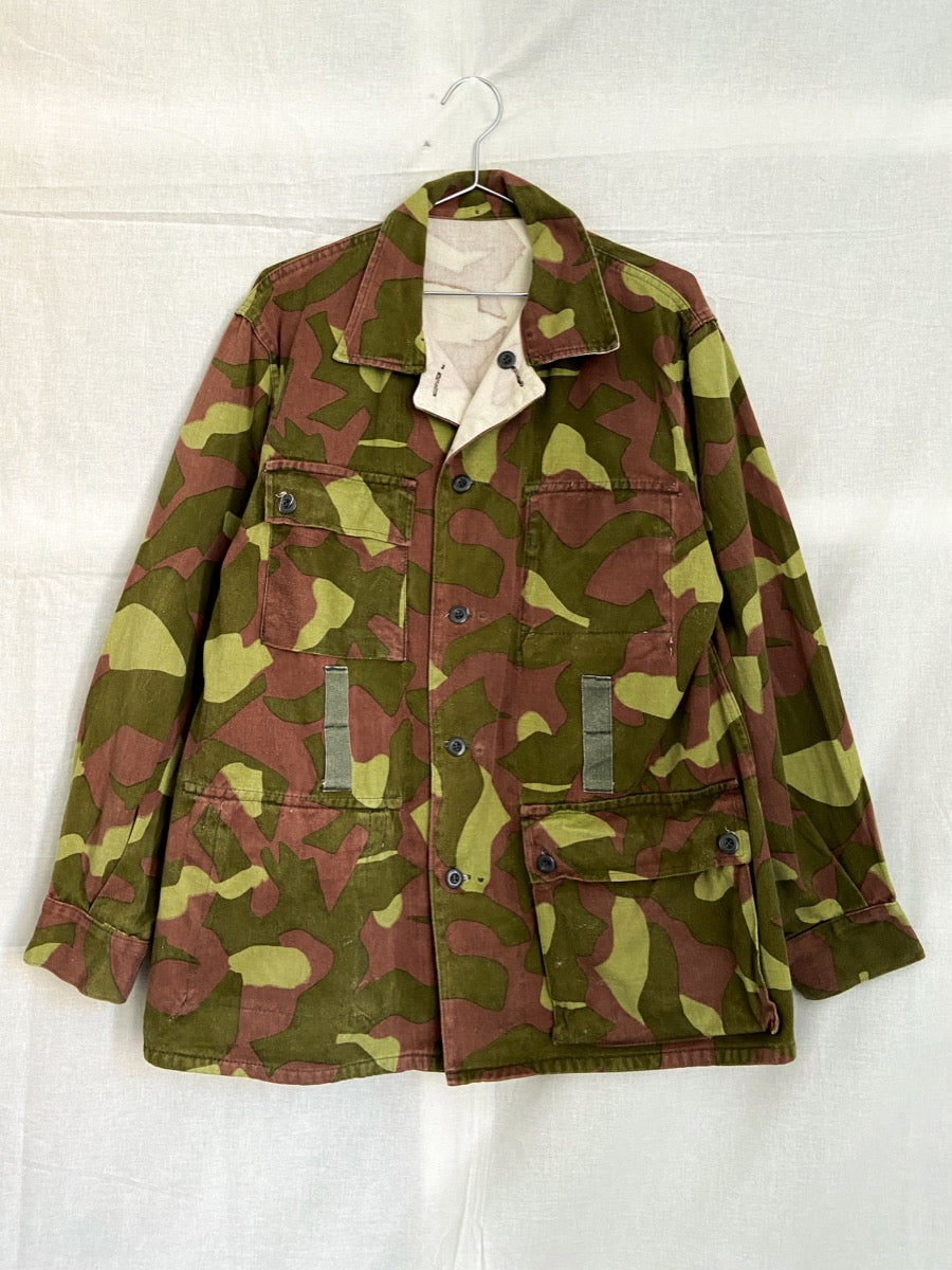 1980s M62 Finnish Camo Field Jacket, Size L to XXL