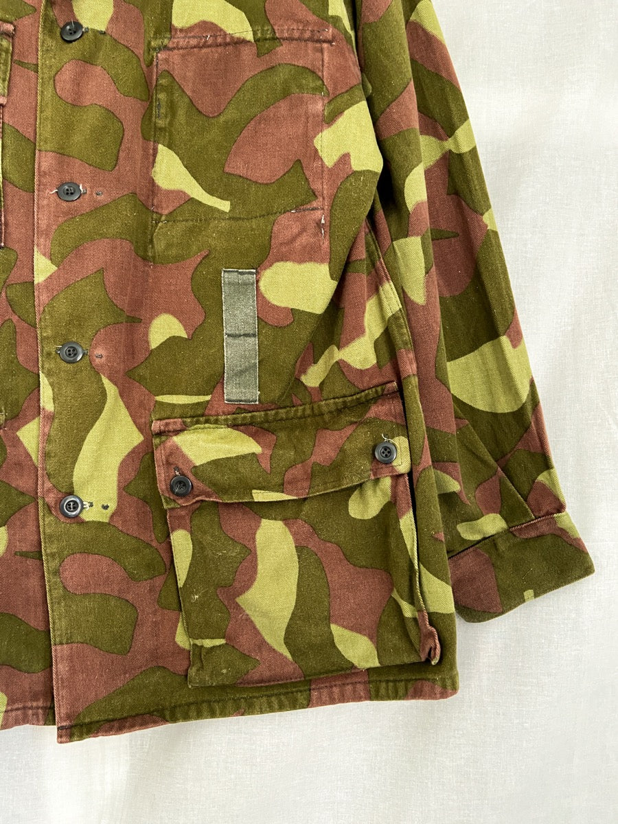 1980s M62 Finnish Camo Field Jacket, Size L to XXL