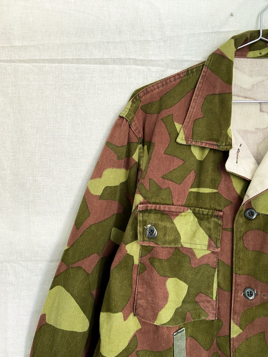 1980s M62 Finnish Camo Field Jacket, Size L to XXL