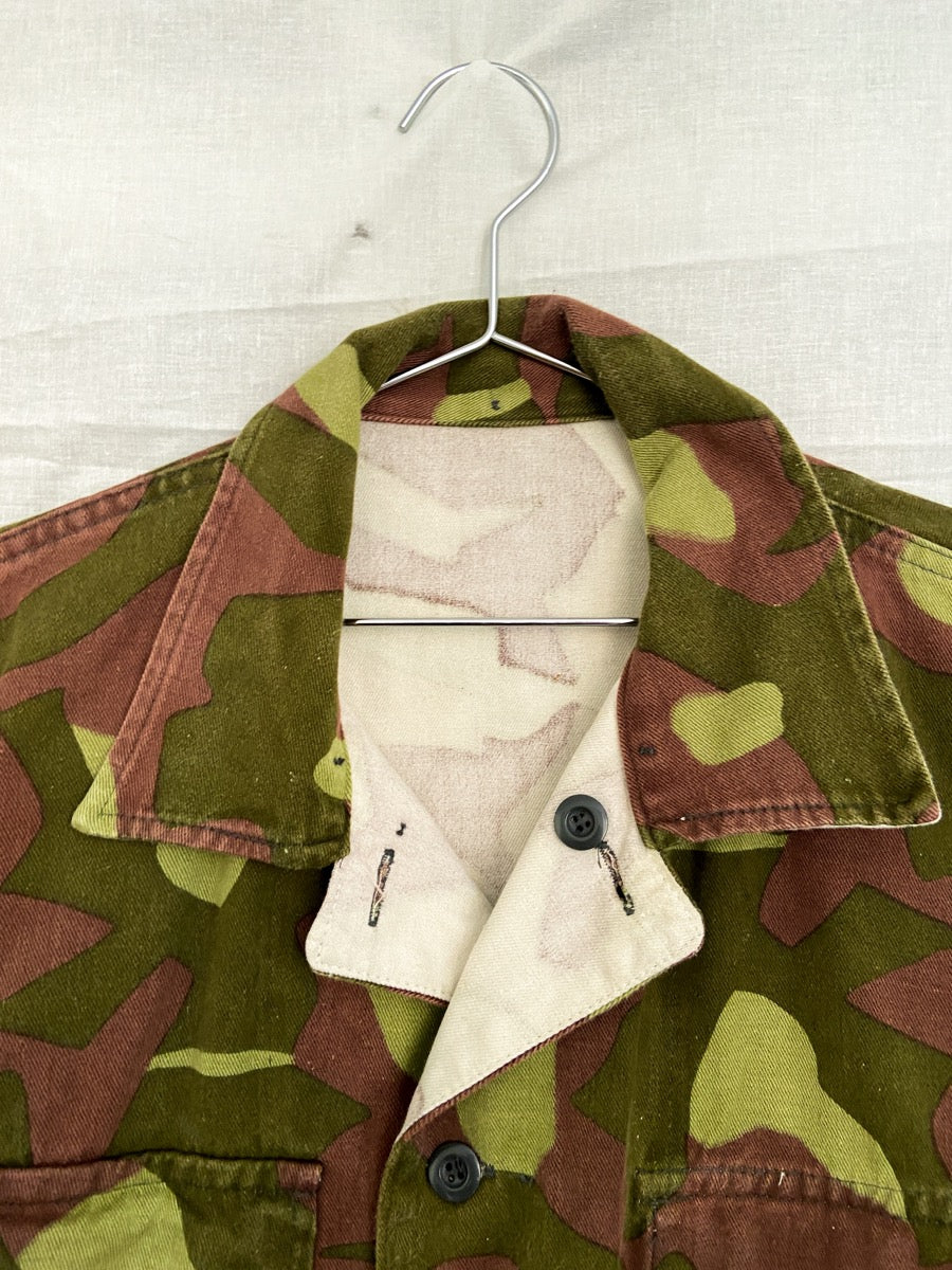 1980s M62 Finnish Camo Field Jacket, Size L to XXL