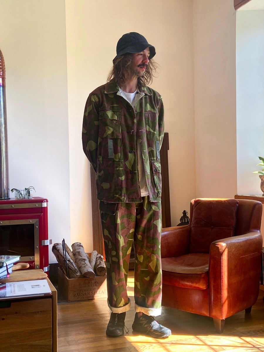 1980s M62 Finnish Camo Field Jacket, Size L to XXL