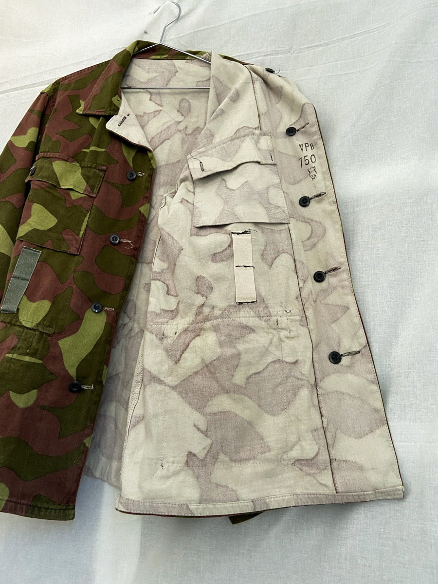 1980s M62 Finnish Camo Field Jacket, Size L to XXL