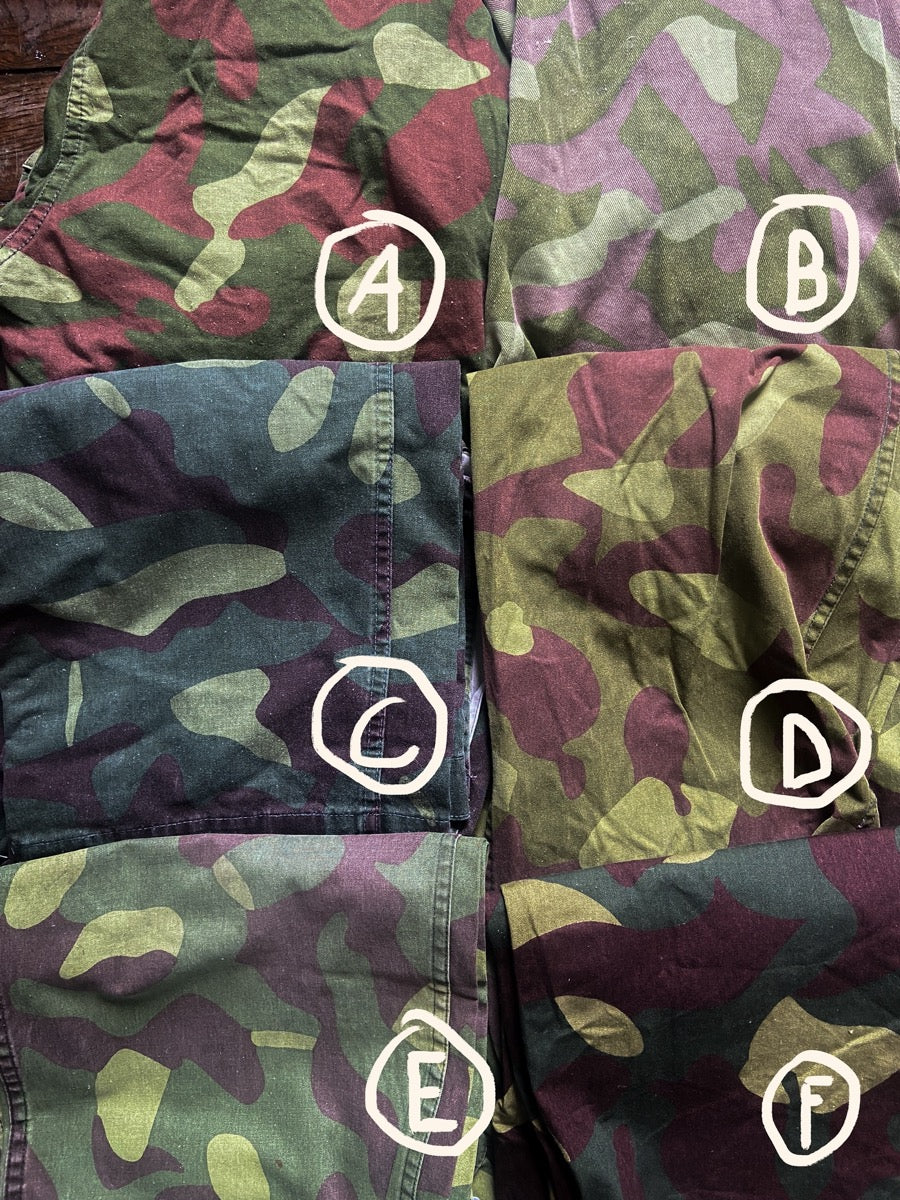 1980s M62 Finnish Camo Field Jacket, Size L to XXL