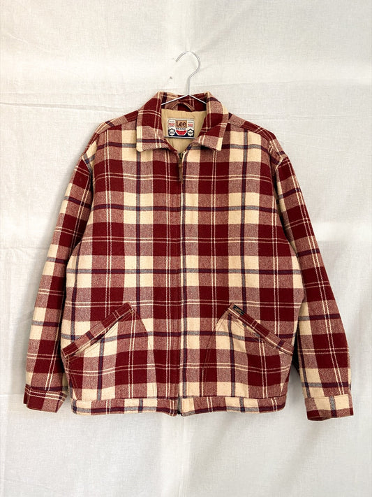 1980s Lee Wool Checkered Jacket, Size L