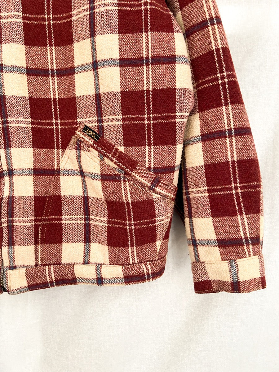 1980s Lee Wool Checkered Jacket, Size L