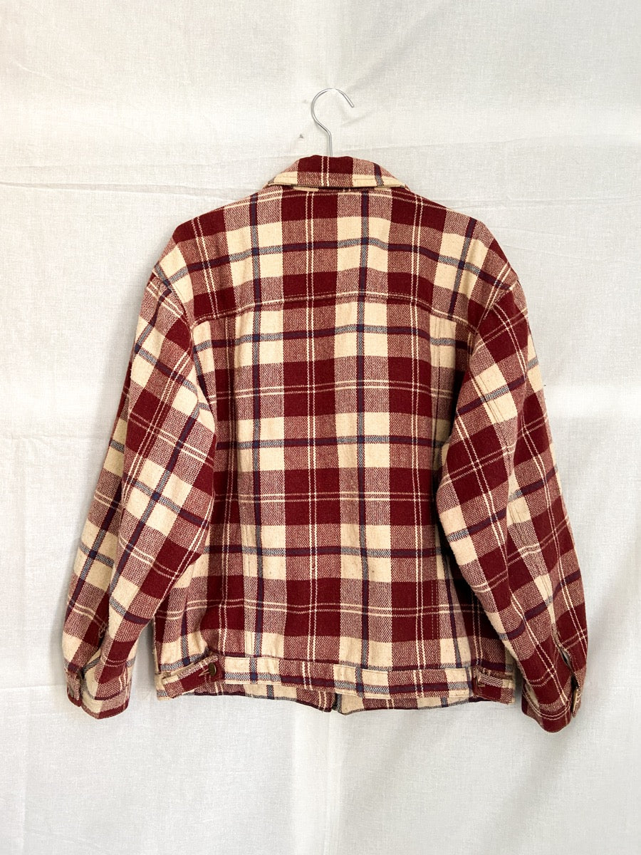 1980s Lee Wool Checkered Jacket, Size L