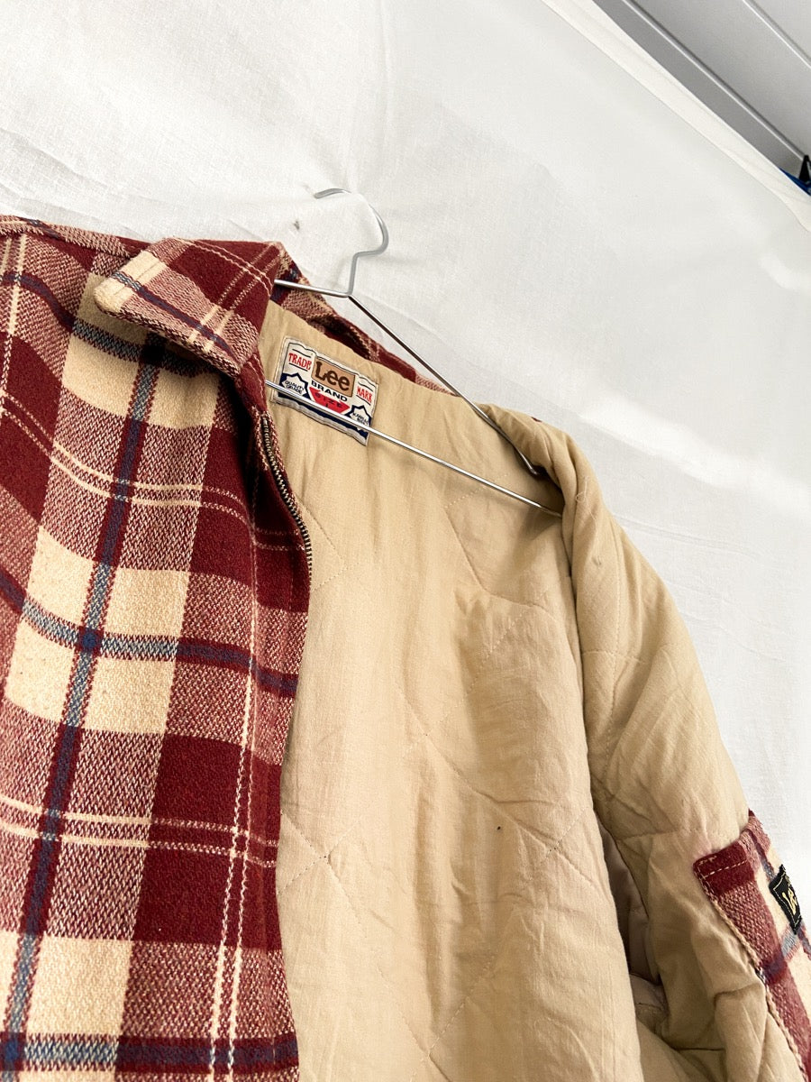 1980s Lee Wool Checkered Jacket, Size L