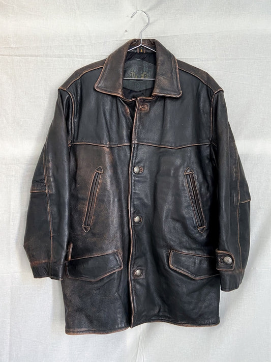 1980s Leather Jacket, Size L