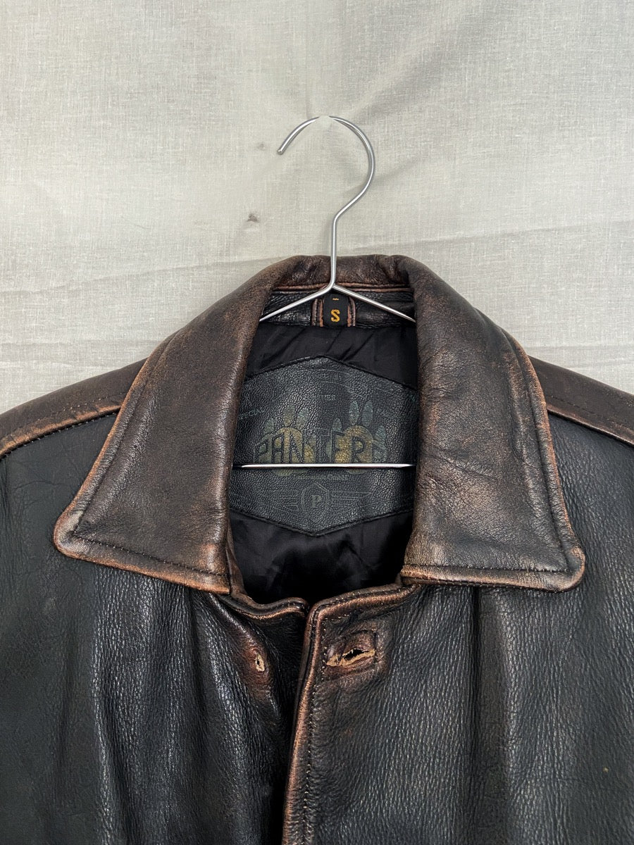 1980s Leather Jacket, Size L
