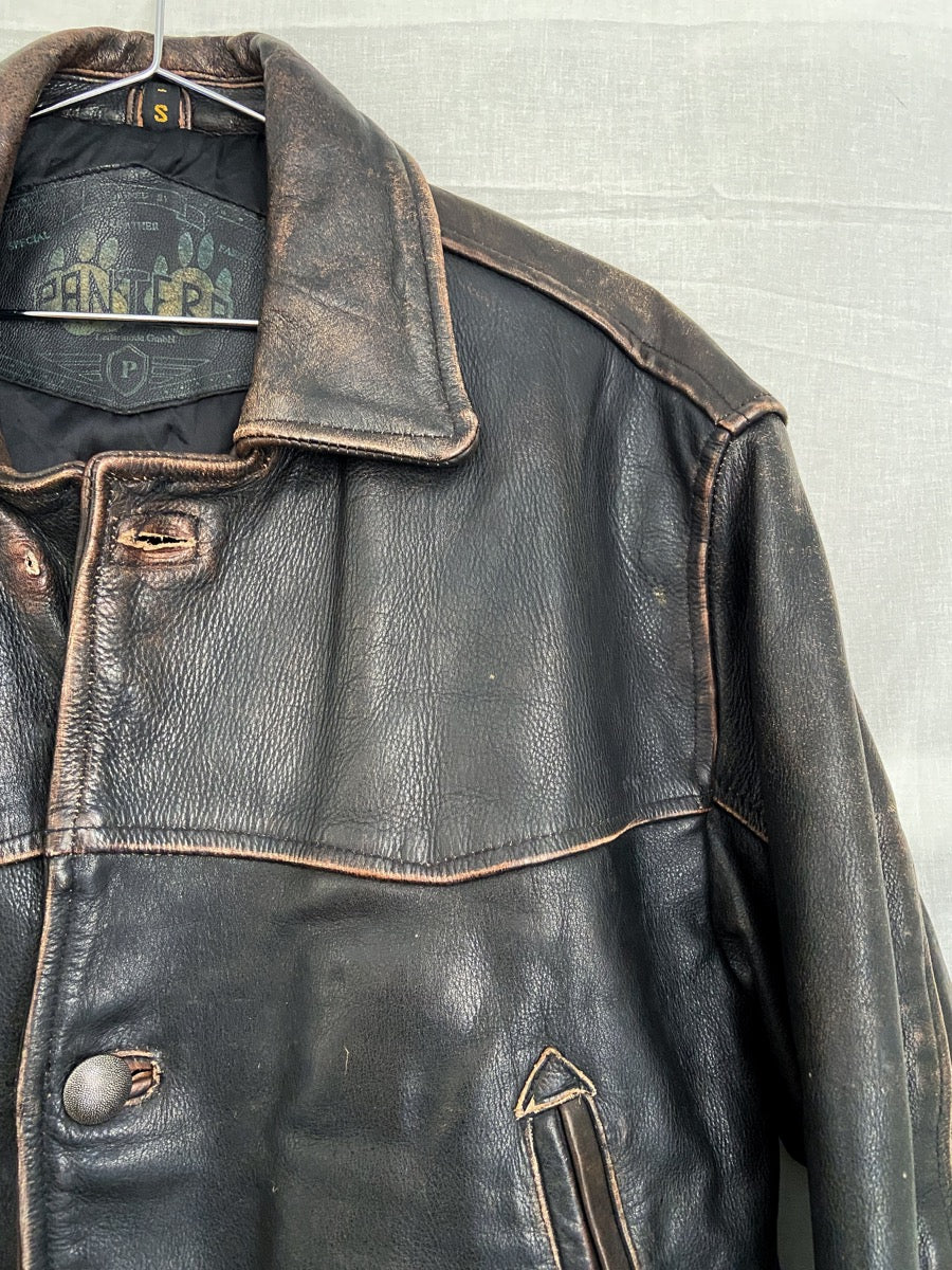 1980s Leather Jacket, Size L