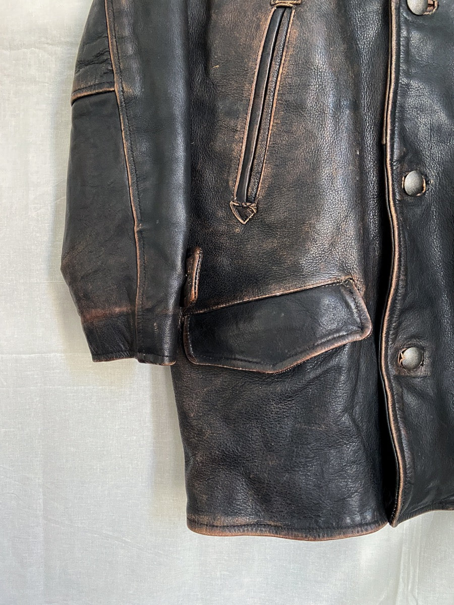 1980s Leather Jacket, Size L