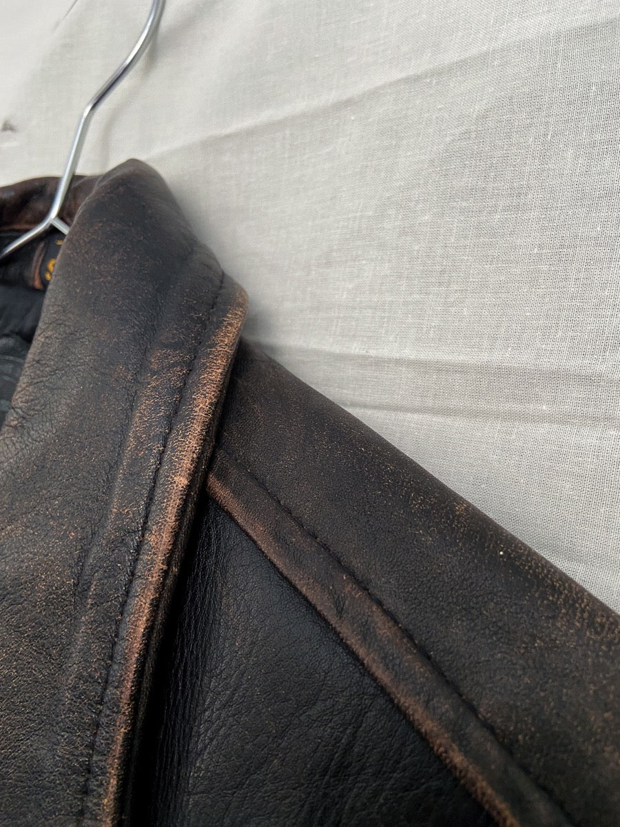 1980s Leather Jacket, Size L