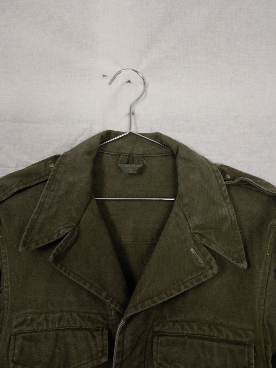1950s French Army M47 Jacket, Custom Hand Painted, Size S