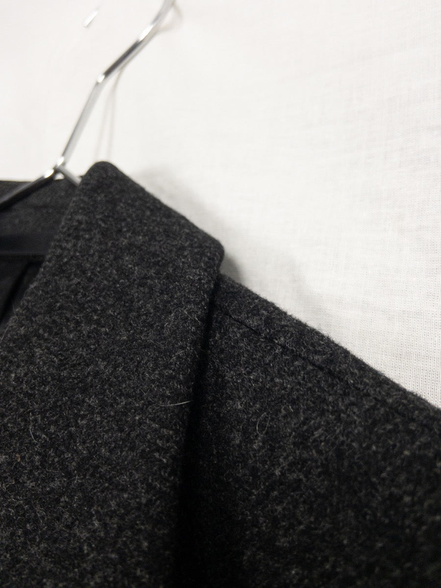 1980s Wool Long Coat, Overcoat, Size M