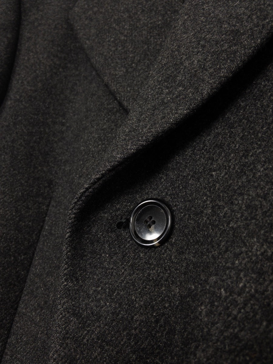 1980s Wool Long Coat, Overcoat, Size M