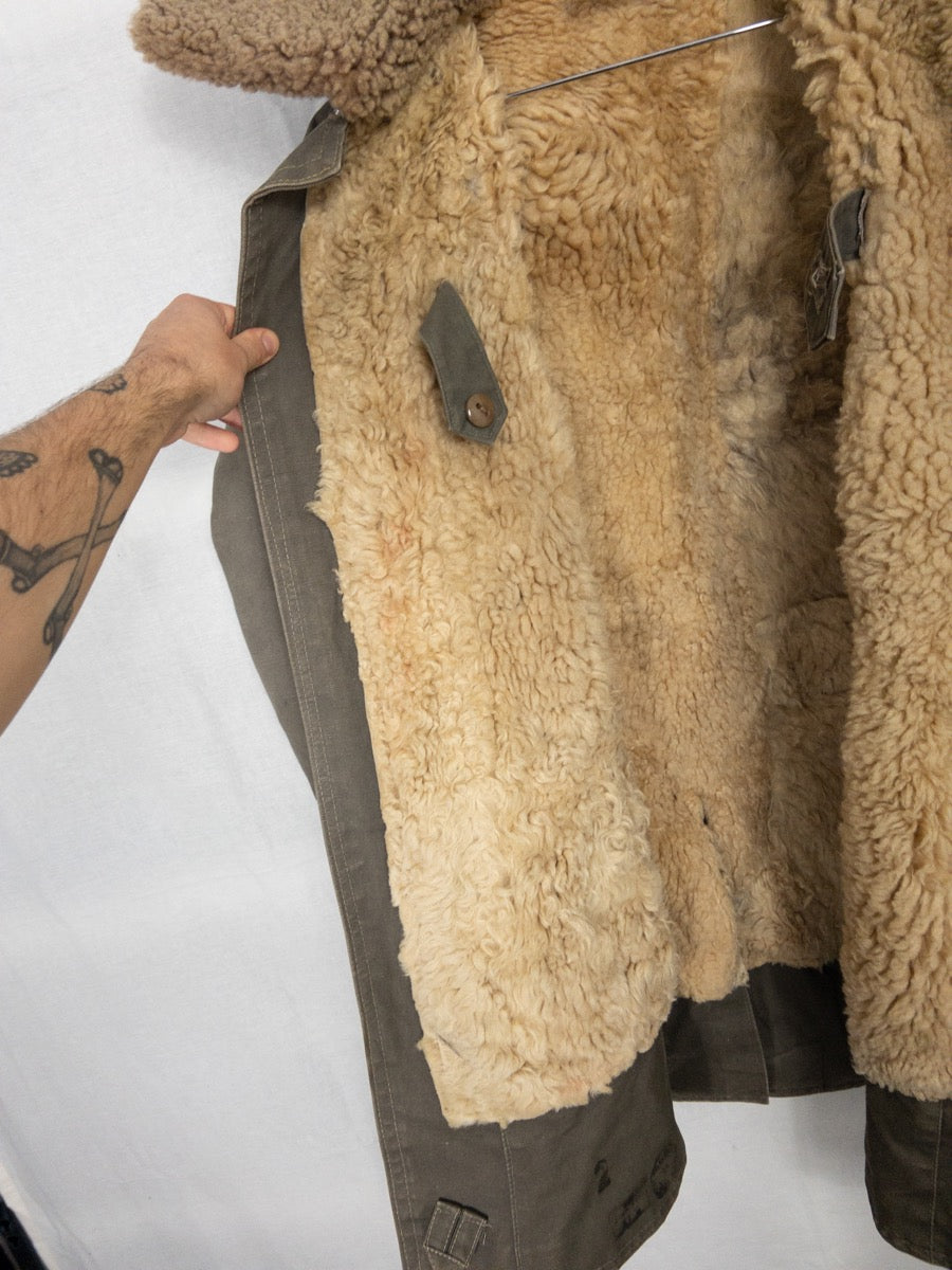 1950s M1909 Swedish Sheepskin Parka, Size L
