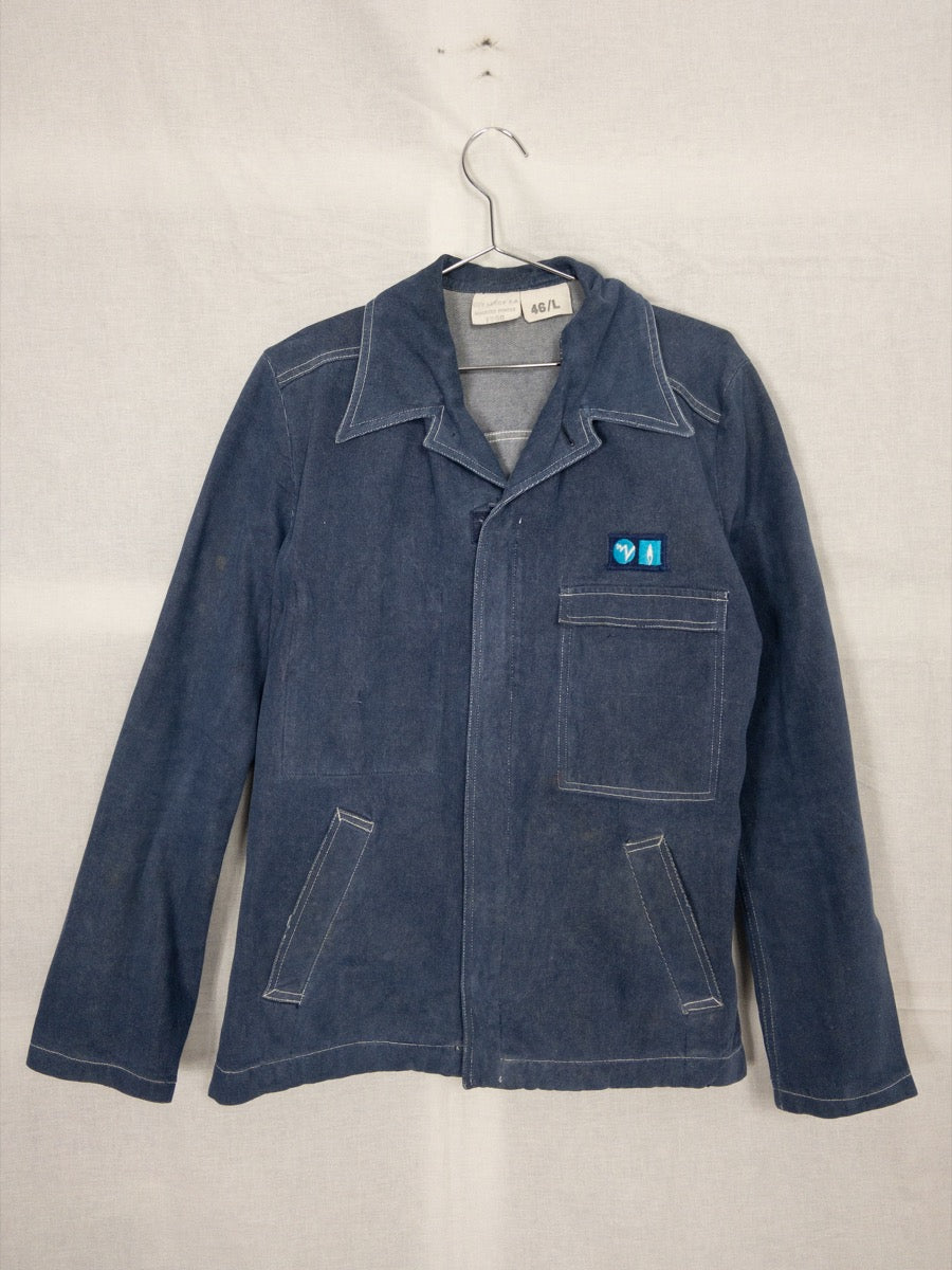 1980 French Gas Company « GDF » Denim Jacket, Size M/L