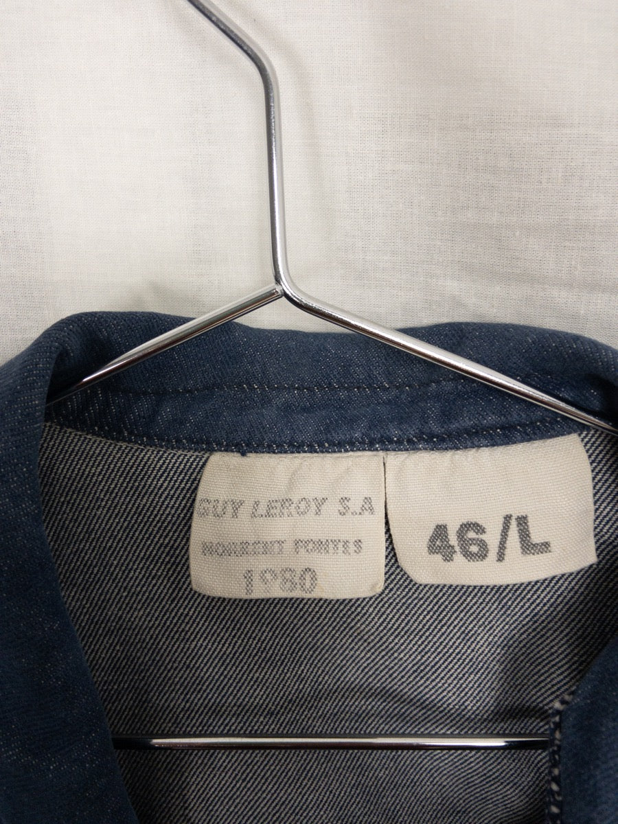 1980 French Gas Company « GDF » Denim Jacket, Size M/L