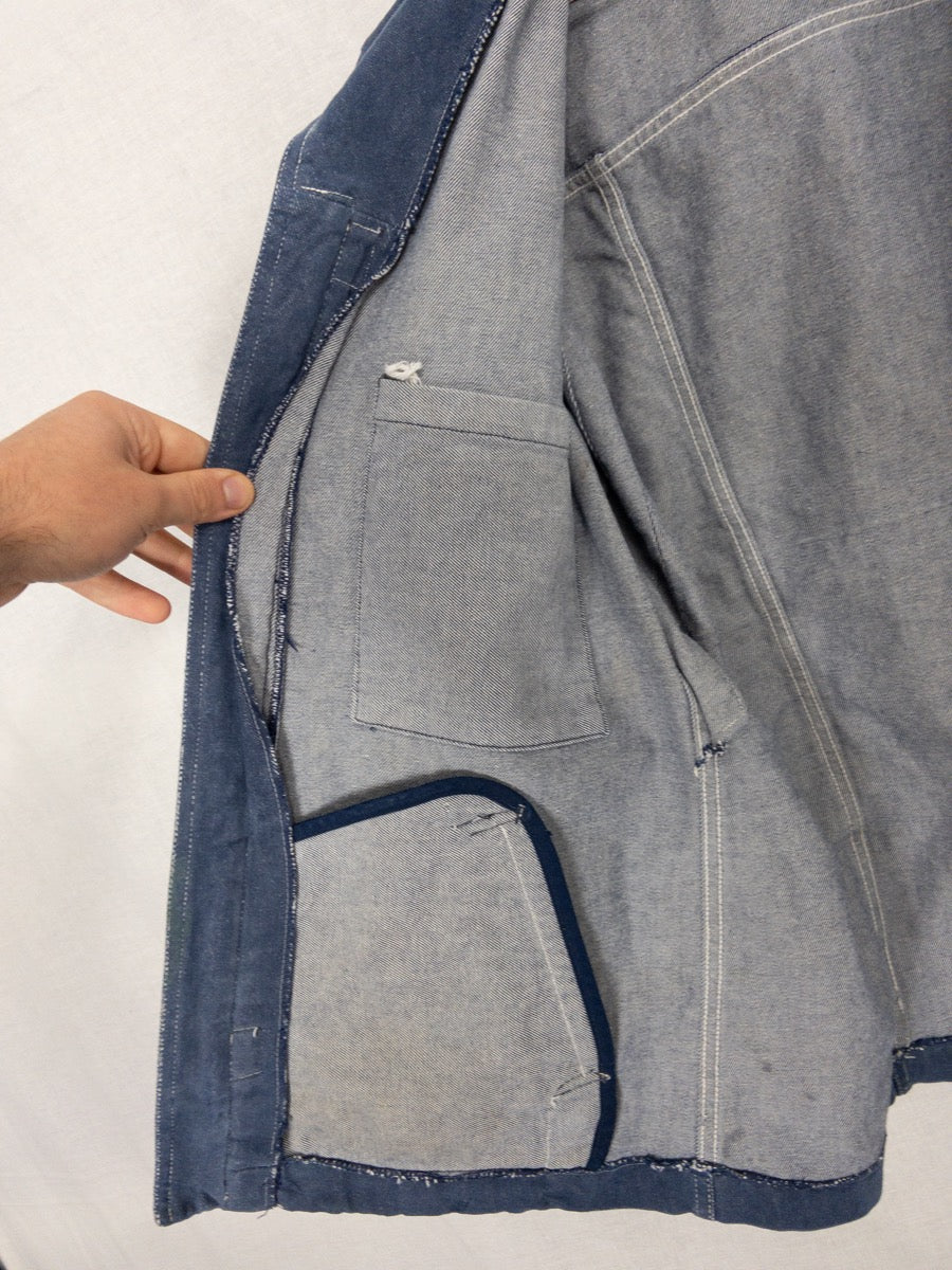 1980 French Gas Company « GDF » Denim Jacket, Size M/L