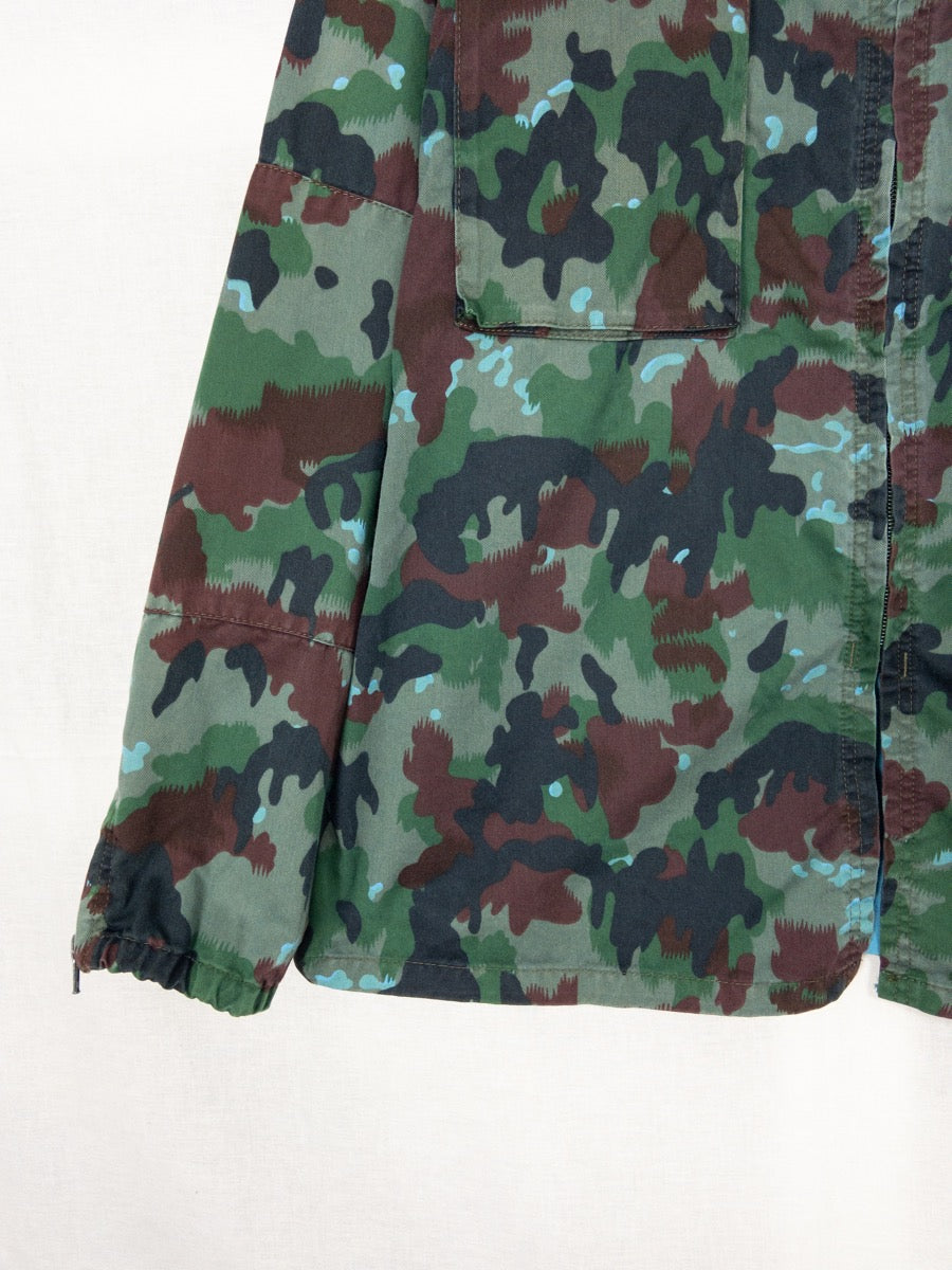 1990s Swiss Army Camo Jacket, Size XL