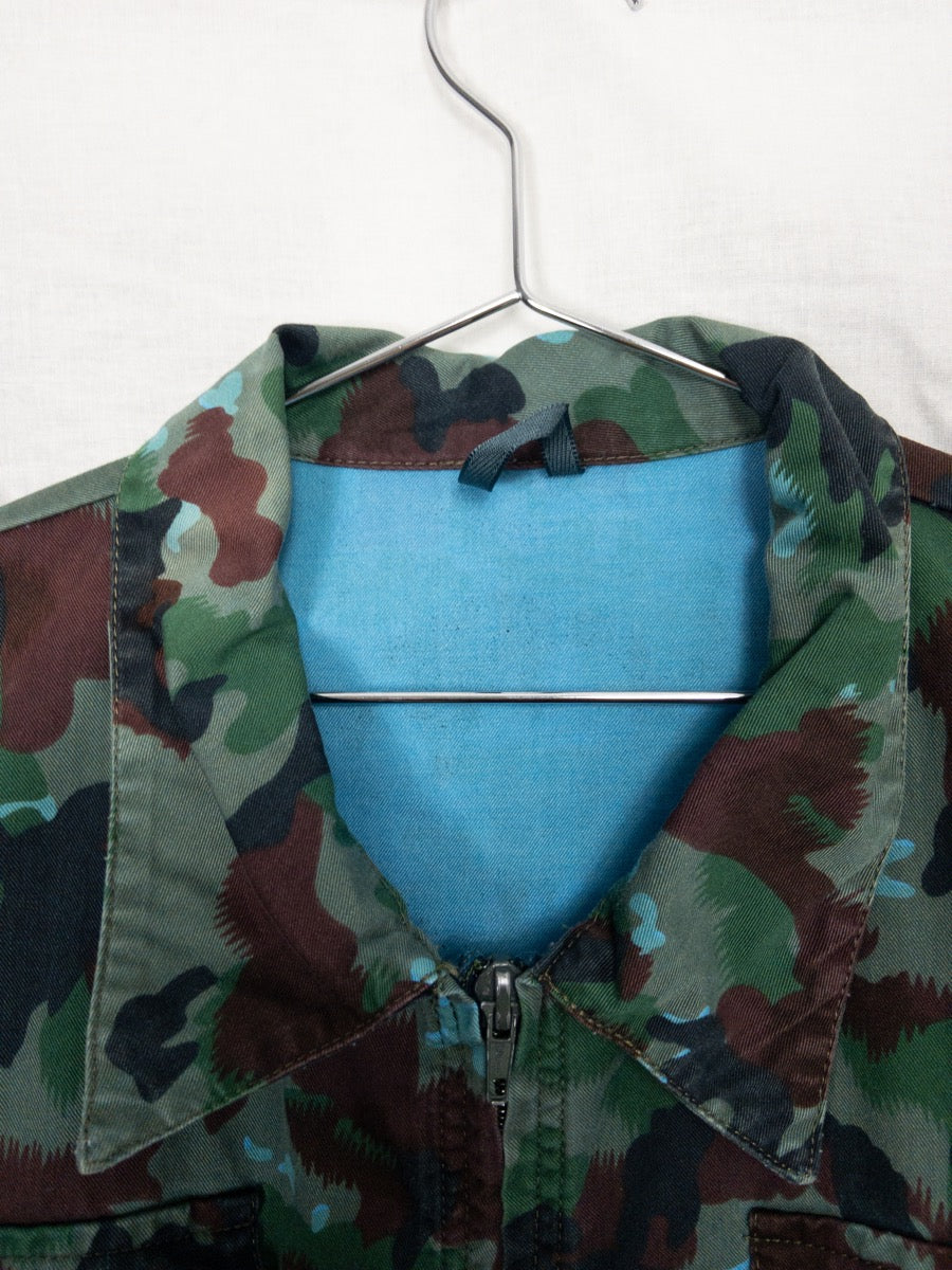 1990s Swiss Army Camo Jacket, Size XL