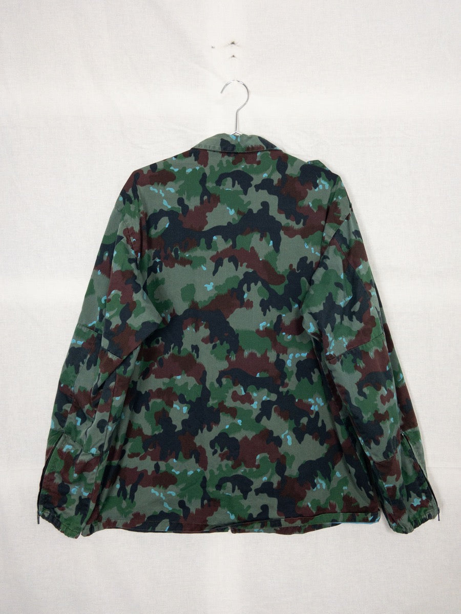 1990s Swiss Army Camo Jacket, Size XL