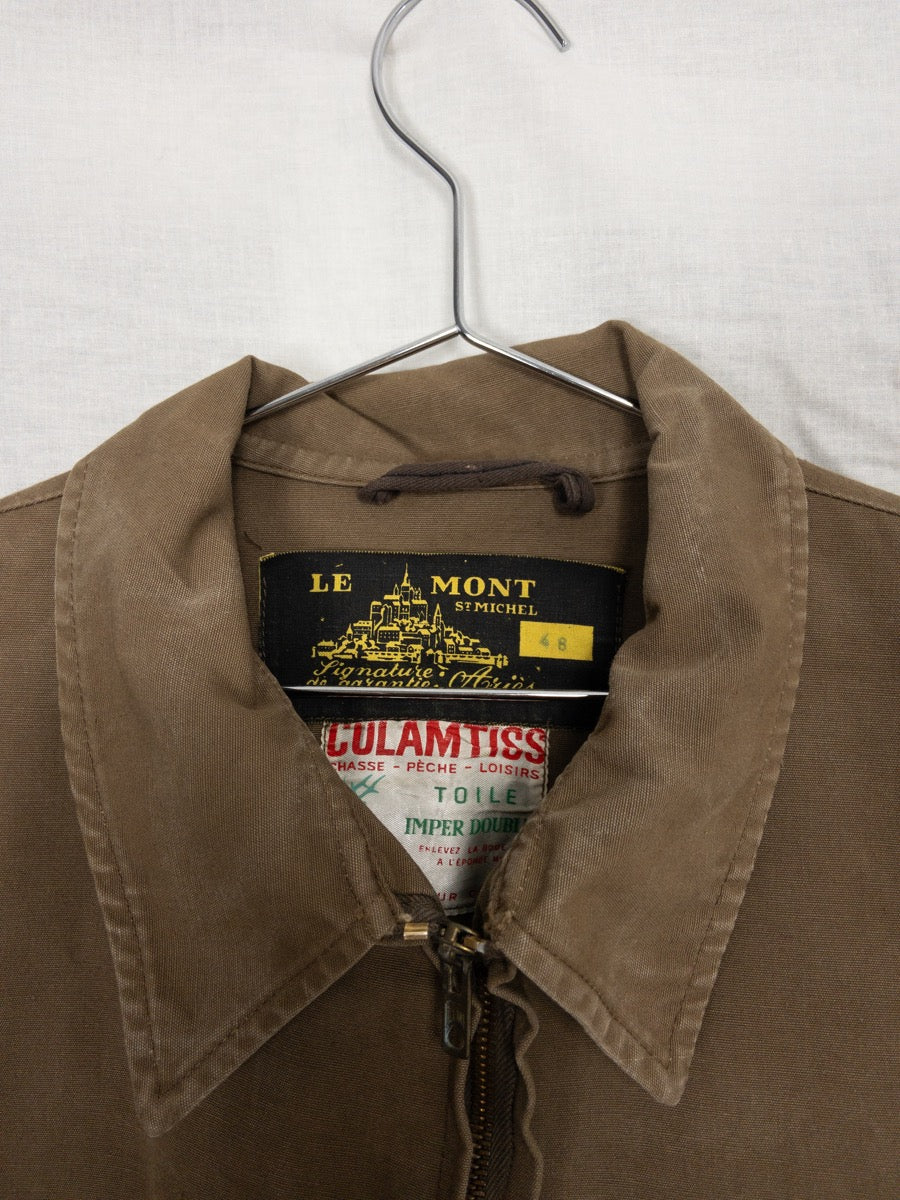1970s French Hunting Jacket « Le Mont Saint Michel », Size L/XL