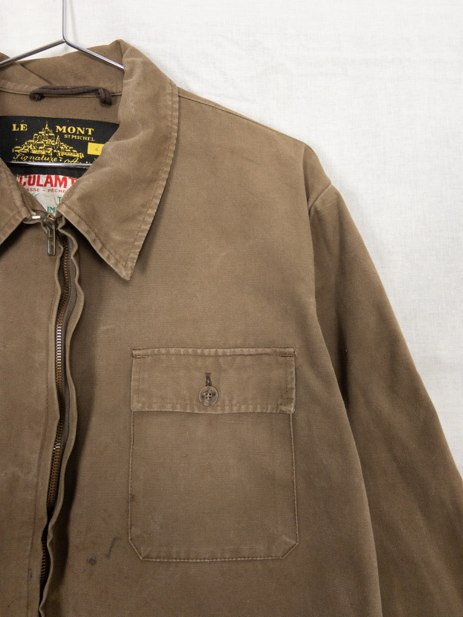 1970s French Hunting Jacket « Le Mont Saint Michel », Size L/XL