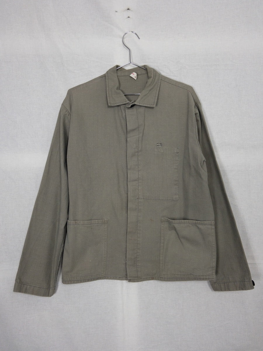1970s German Work Jacket, HBT, Size L/XL