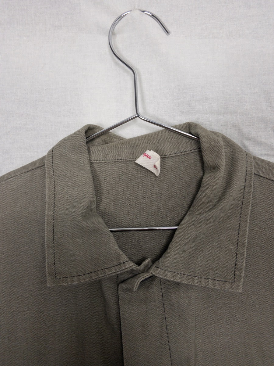 1970s German Work Jacket, HBT, Size L/XL