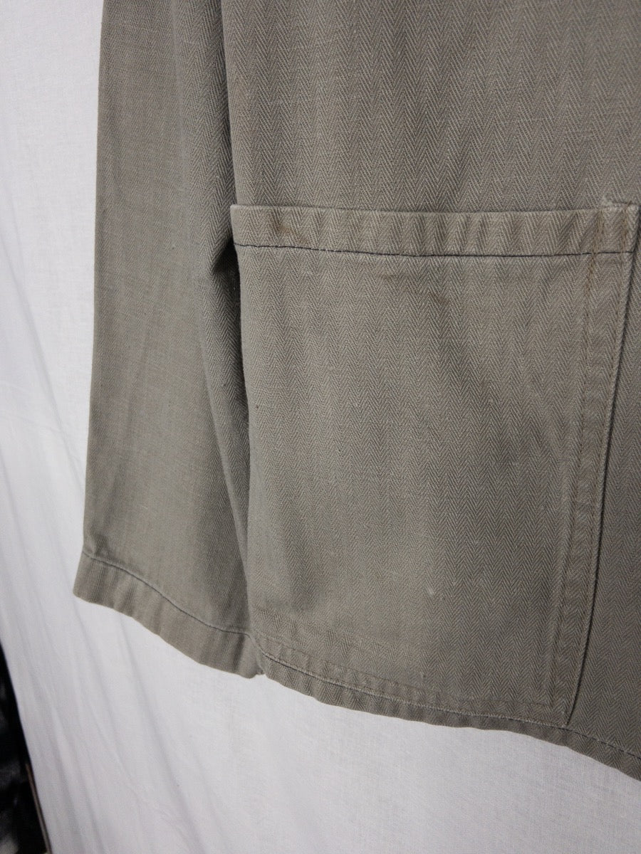 1970s German Work Jacket, HBT, Size L/XL