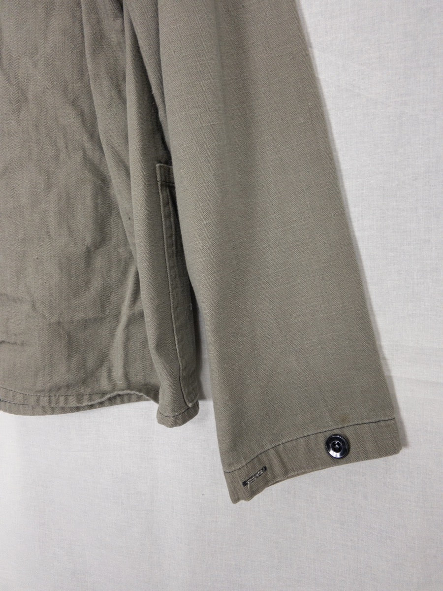 1970s German Work Jacket, HBT, Size L/XL