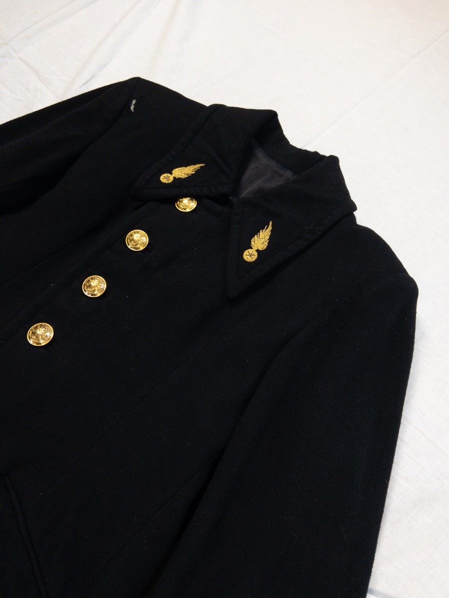 1980s Ceremony Wool Coat, Size S