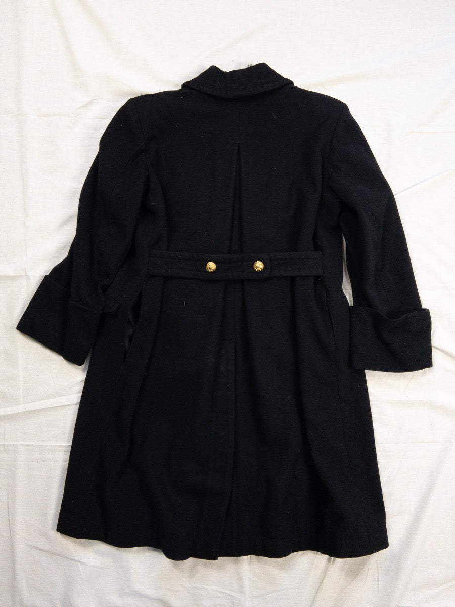 1980s Ceremony Wool Coat, Size S