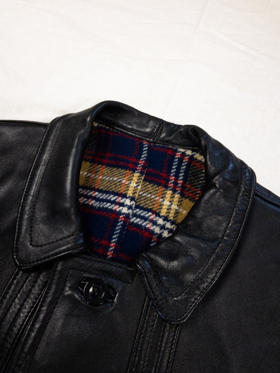 1960s «Le Corbusier» Brown Leather Jacket, Size L/XL