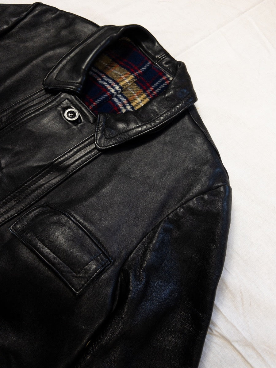1960s «Le Corbusier» Brown Leather Jacket, Size L/XL
