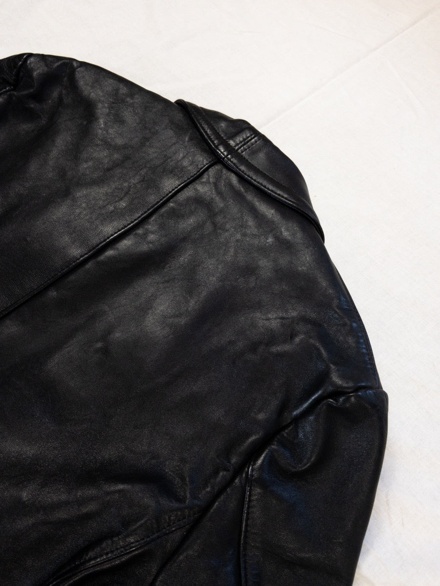 1960s «Le Corbusier» Brown Leather Jacket, Size L/XL