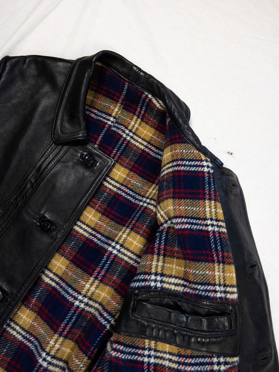 1960s «Le Corbusier» Brown Leather Jacket, Size L/XL