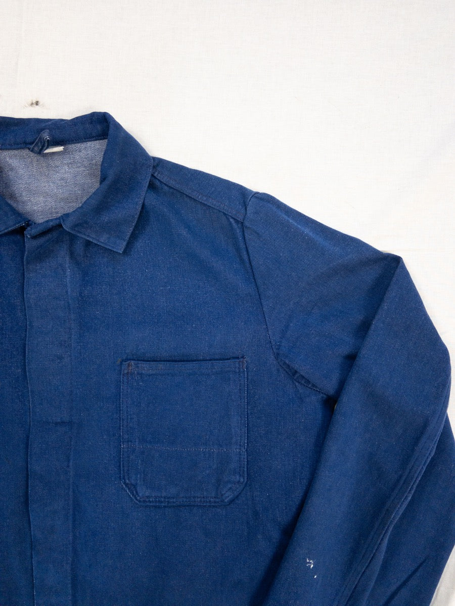 1970s Blue German Work Jacket, Size L/XL