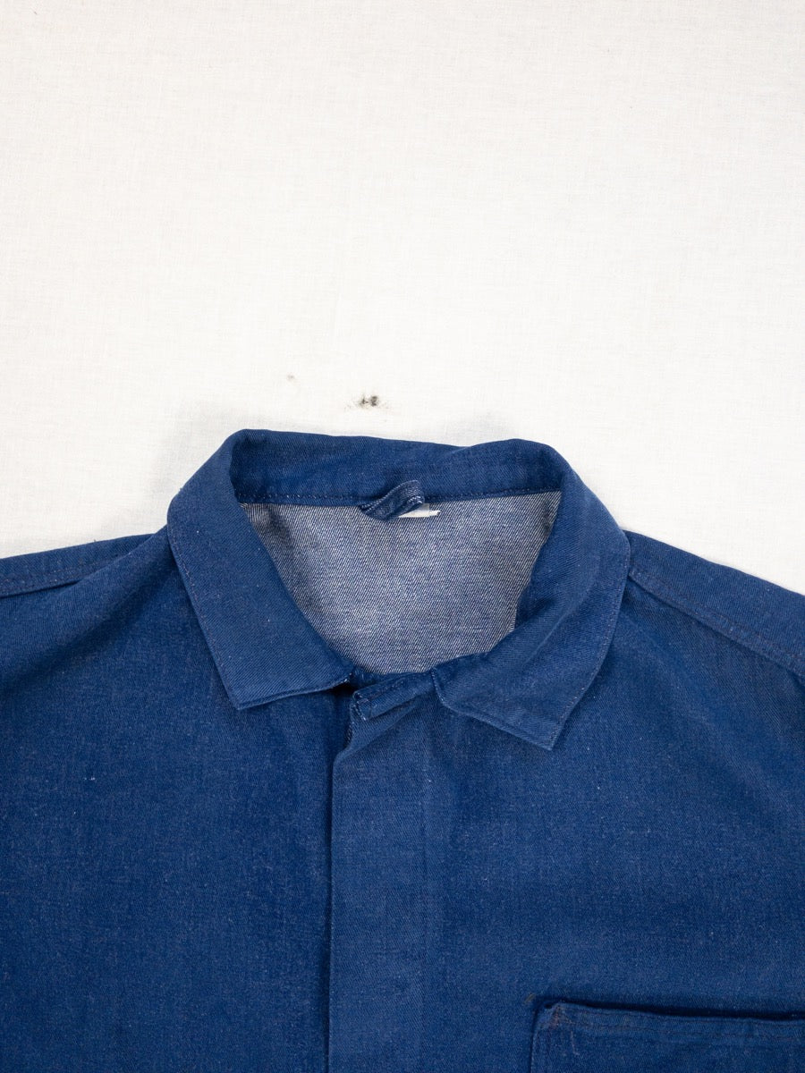 1970s Blue German Work Jacket, Size L/XL