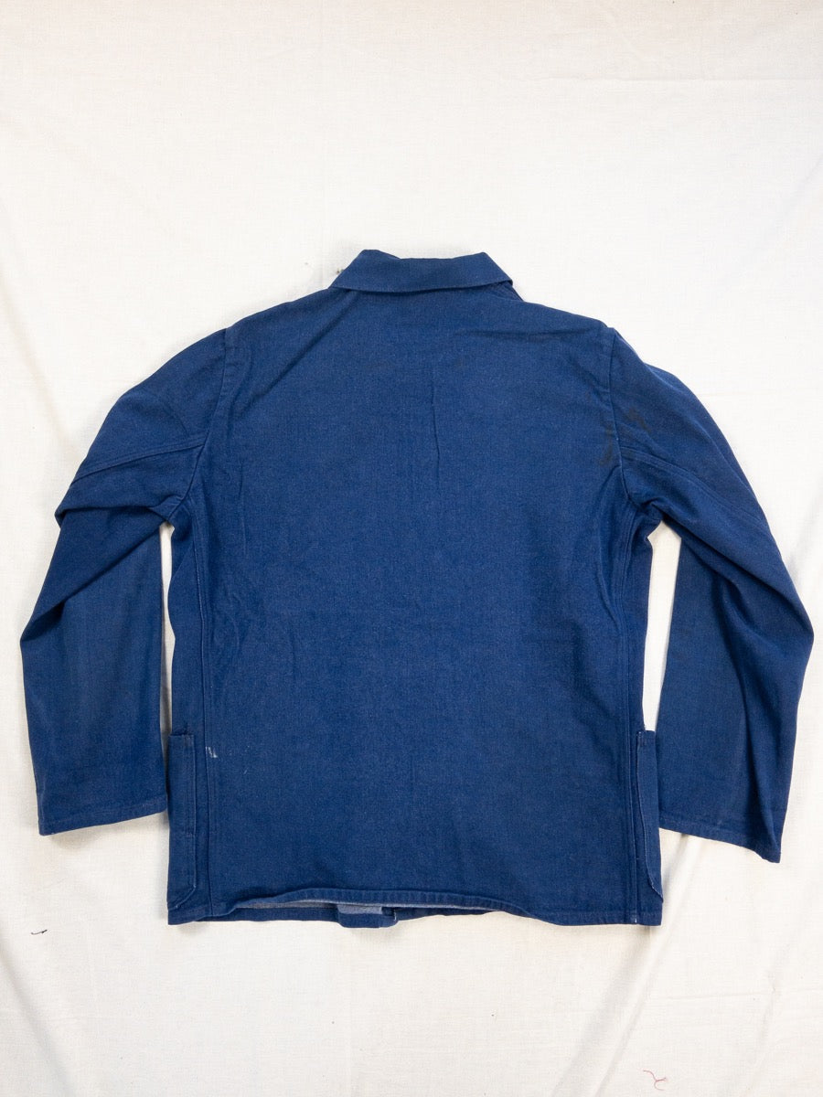 1970s Blue German Work Jacket, Size L/XL