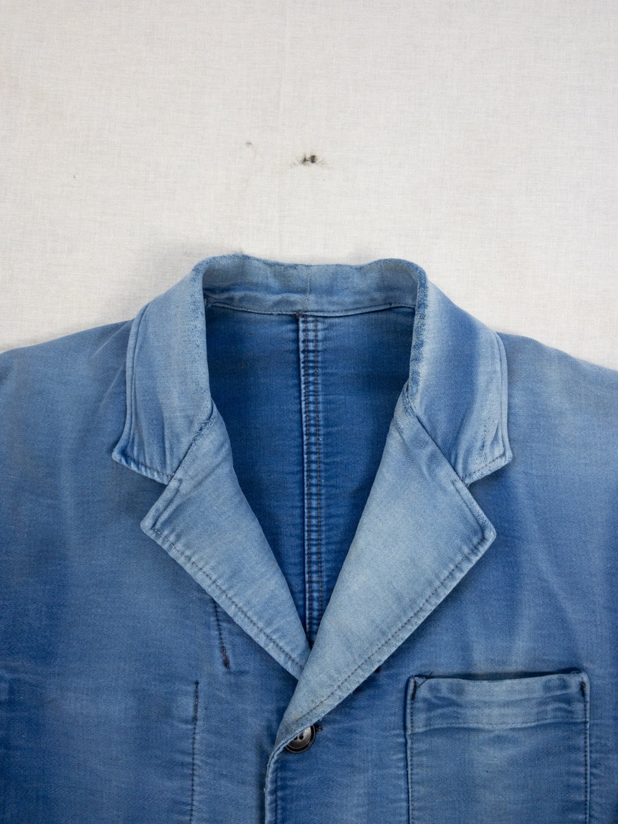 1960s French Moleskine Chore Jacket, Size M/L