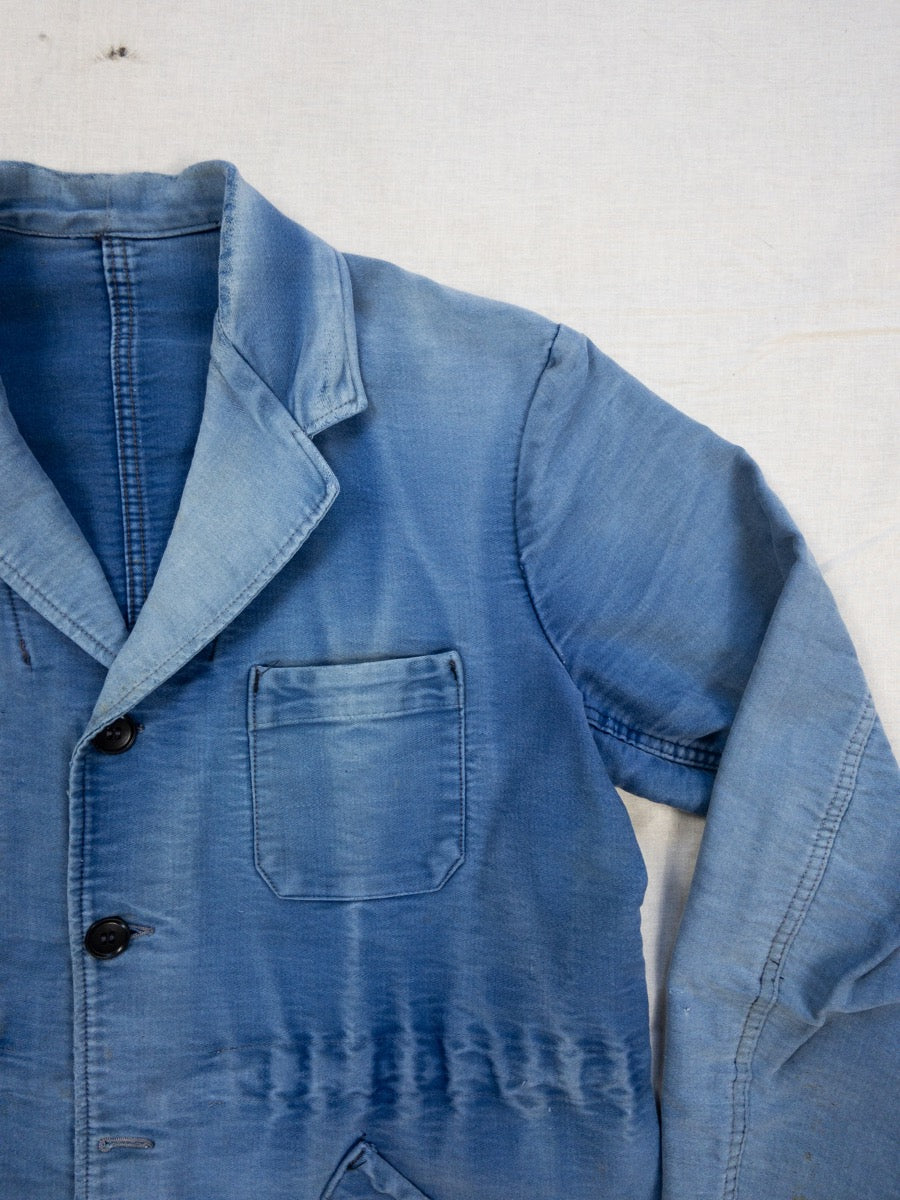 1960s French Moleskine Chore Jacket, Size M/L