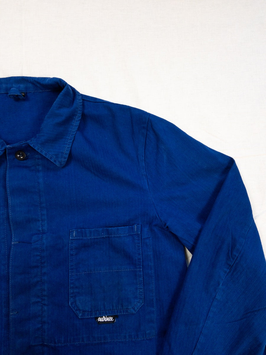 1970s Blue HBT German Work Jacket, Size L