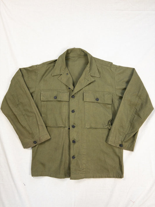 1944 WW2 US Army P43 HBT Shirt, Deadstock, Size M/L (36R)