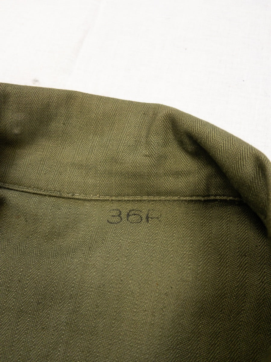 1944 WW2 US Army P43 HBT Shirt, Deadstock, Size M/L (36R)