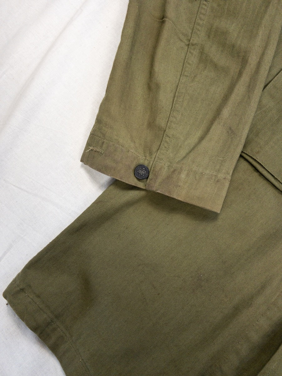 1944 WW2 US Army P43 HBT Shirt, Deadstock, Size M/L (36R)